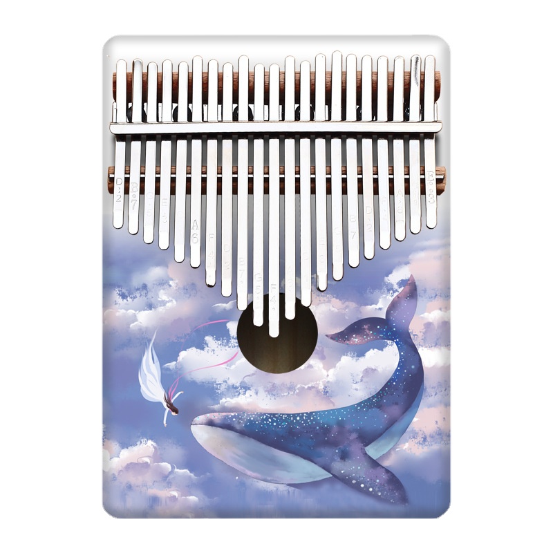 Musical Instruments Cartoon - Kolorowe 21 Key Kalimba Kids Cartoon