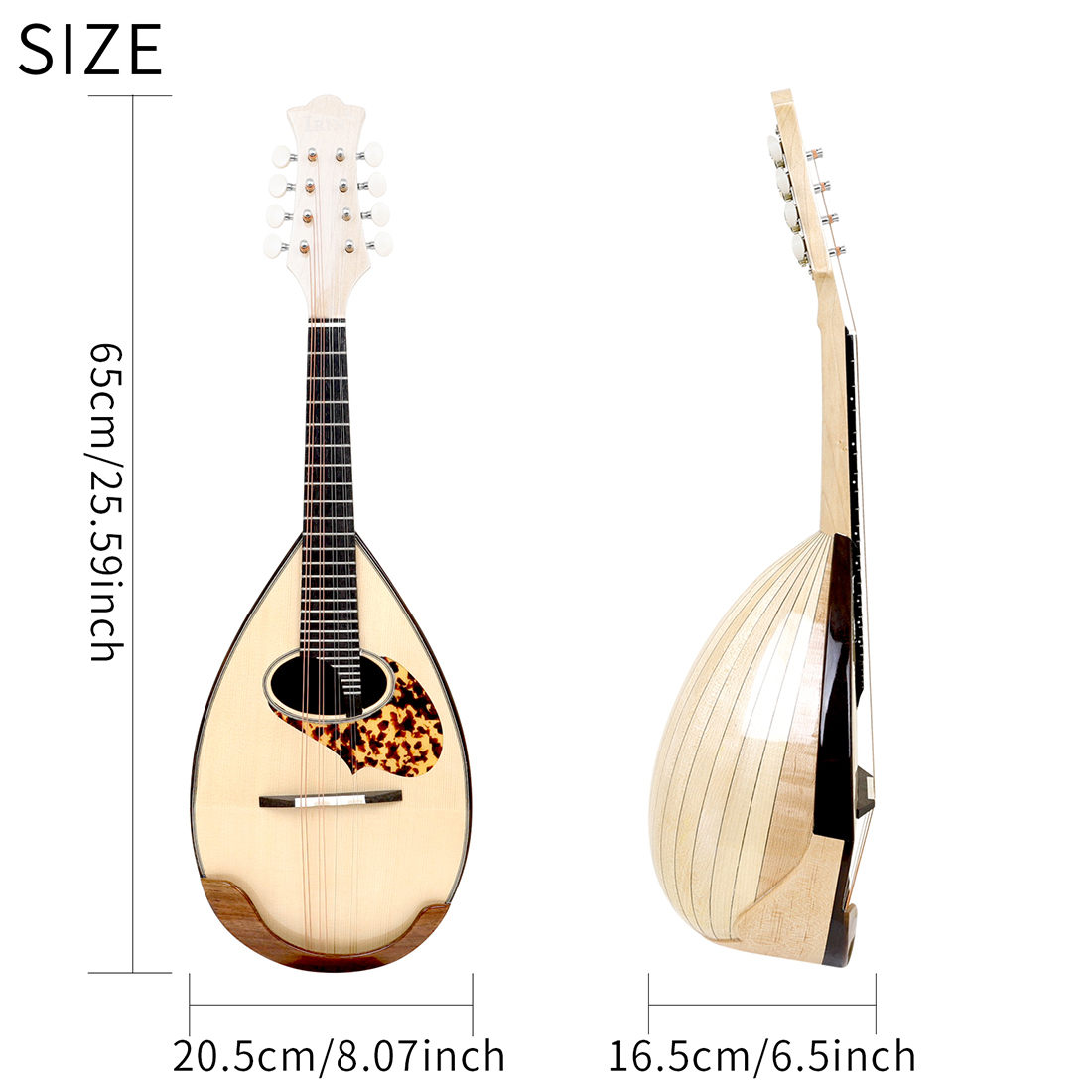 Mandolina 8-strunowa IRIN, typ – Mandolin A Style recenzja i cena