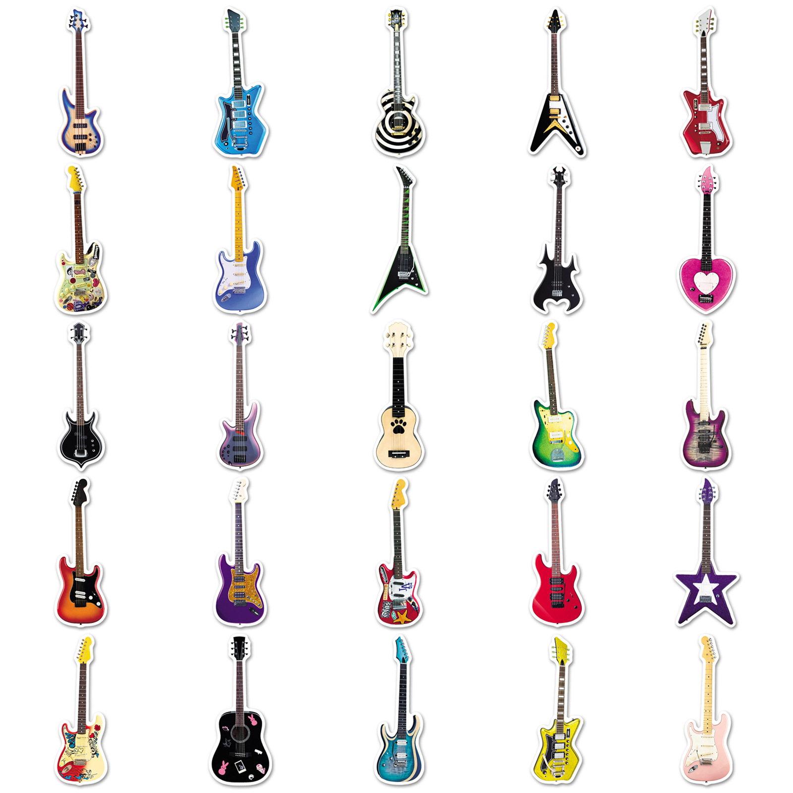 50 sztuk naklejek z motywem gi – Musical Instruments Cartoon recenzja i cena