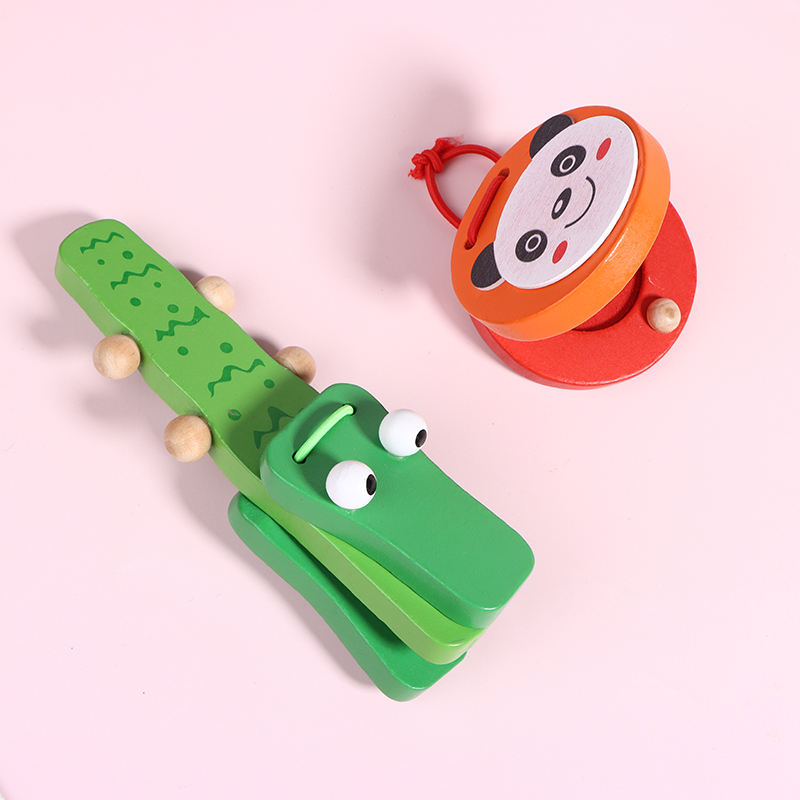 1 szt. Dziecięce drewniane kas – Musical Instruments Cartoon recenzja i cena